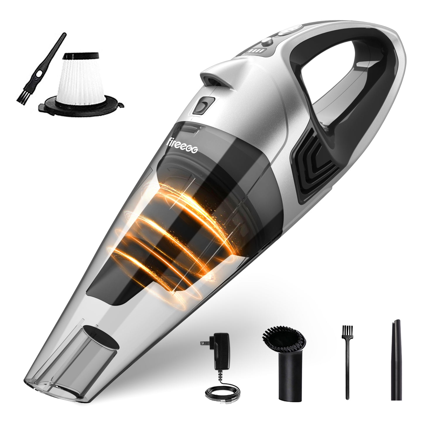 Fireegg Compact and Powerful Handheld Vacuum for Quick Clean-Ups