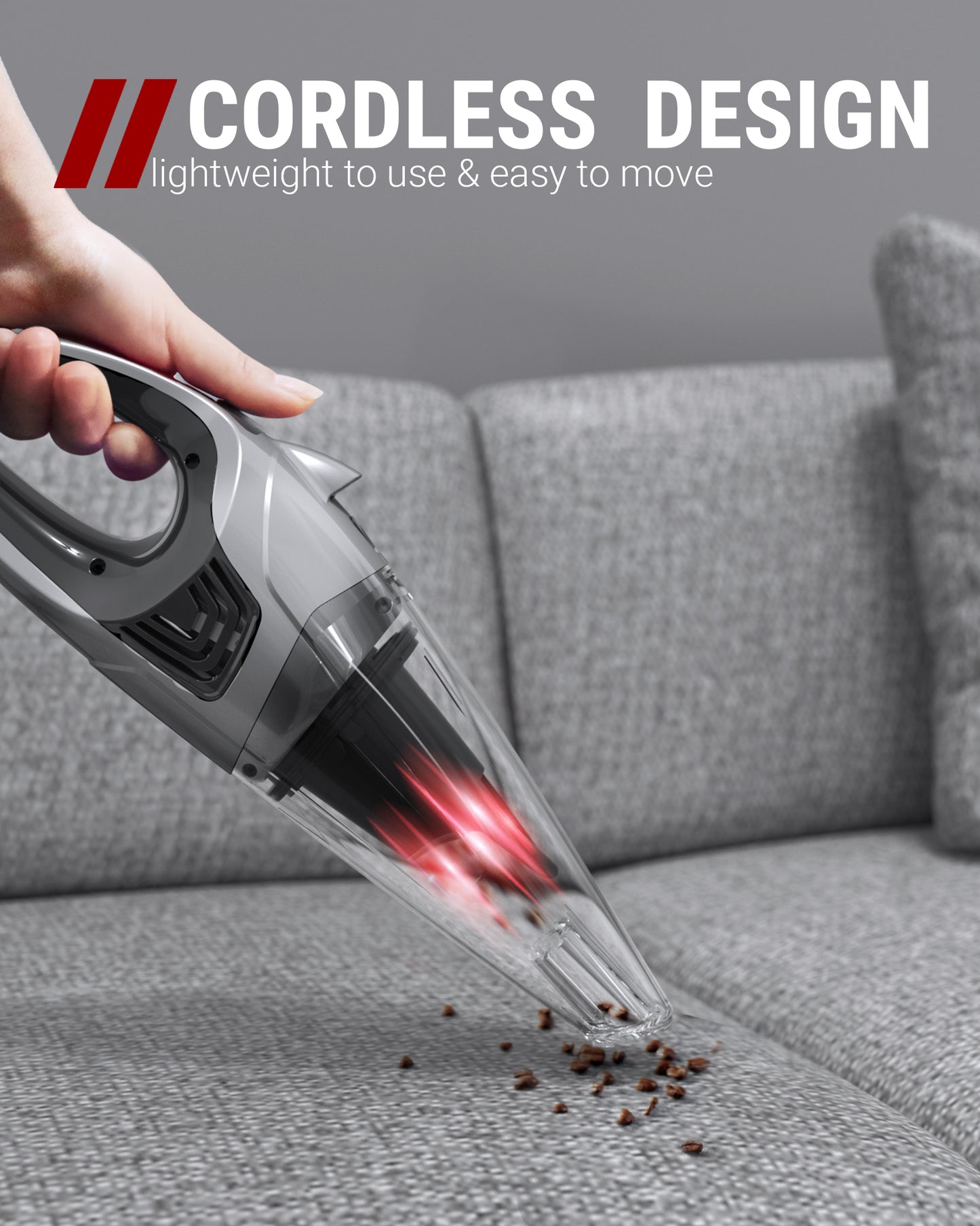 Fireegg Compact and Powerful Handheld Vacuum for Quick Clean-Ups